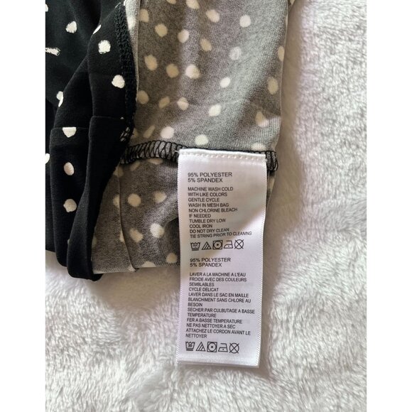 Tommy Bahama Womens Black White Polka Dot A-Line Faux Wrap Dress Medium Stretch - Picture 10 of 11